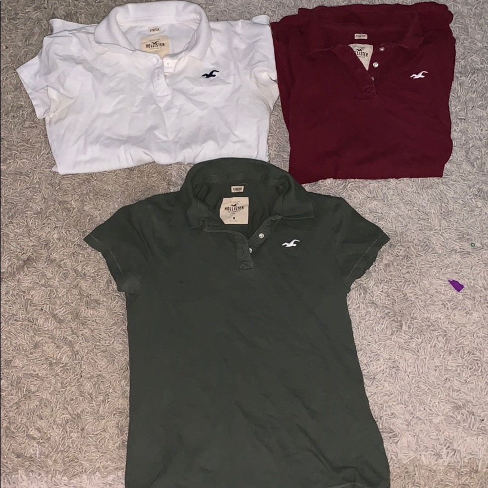 3 hollister polos